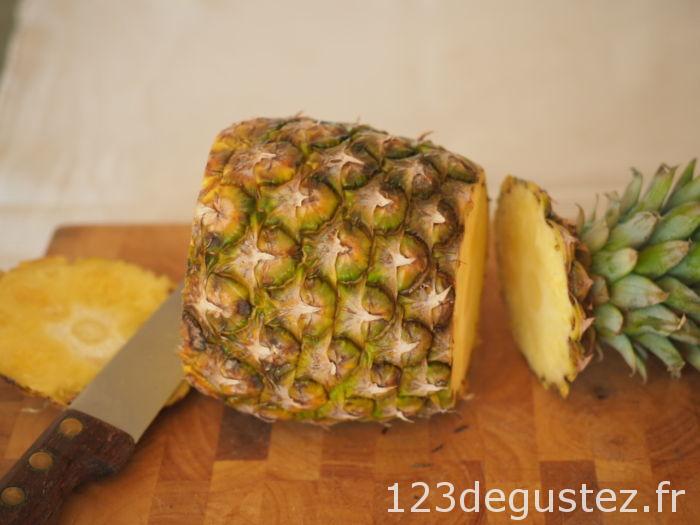 couper facilement un ananas