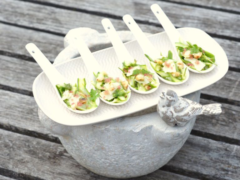 carpaccio d'asperges vertes