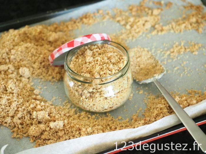 crumble de rhubarbe