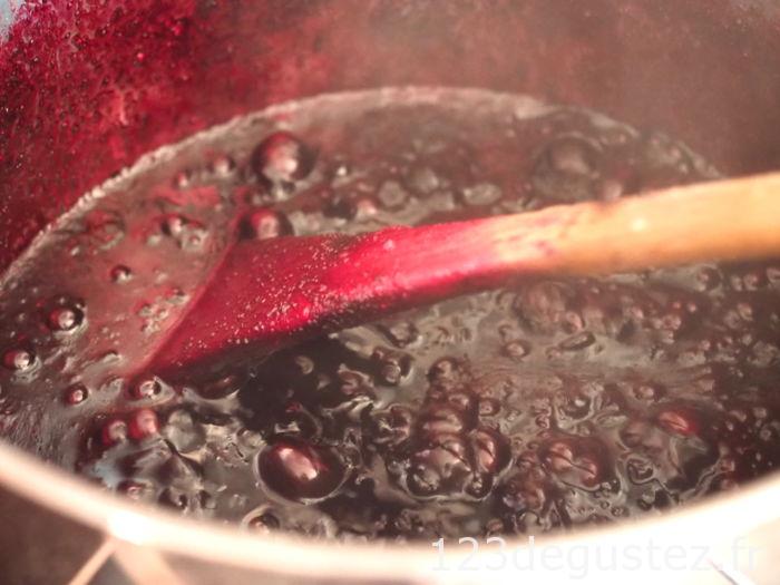 confiture de myrtille à l'agar agar