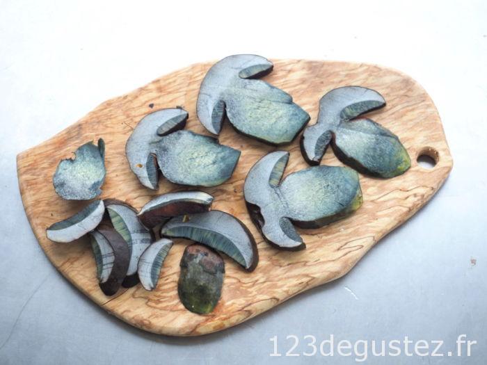 poêlée de champignons bolet à pied rouge