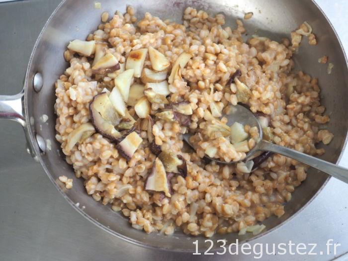risotto de petit épeautre aux cèpes