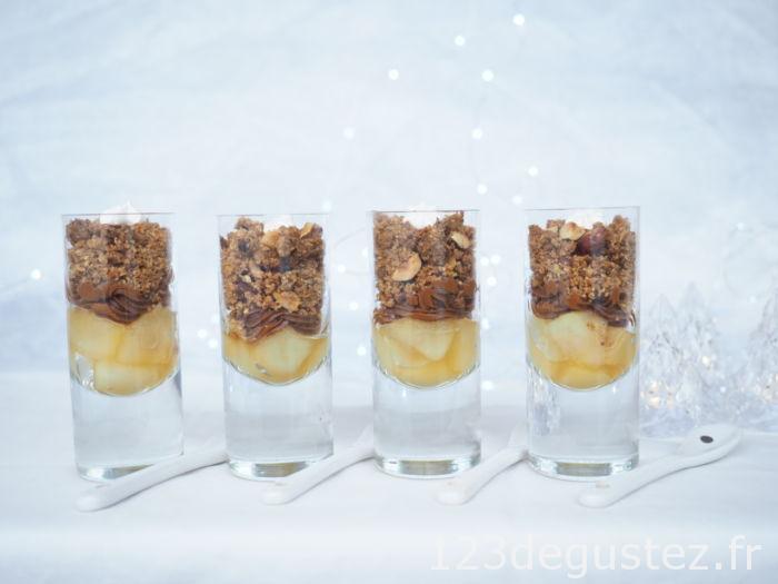 dessert de Noël en verrine