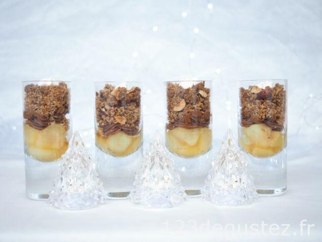 dessert de Noël en verrine