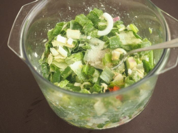 cake aux oignons nouveaux