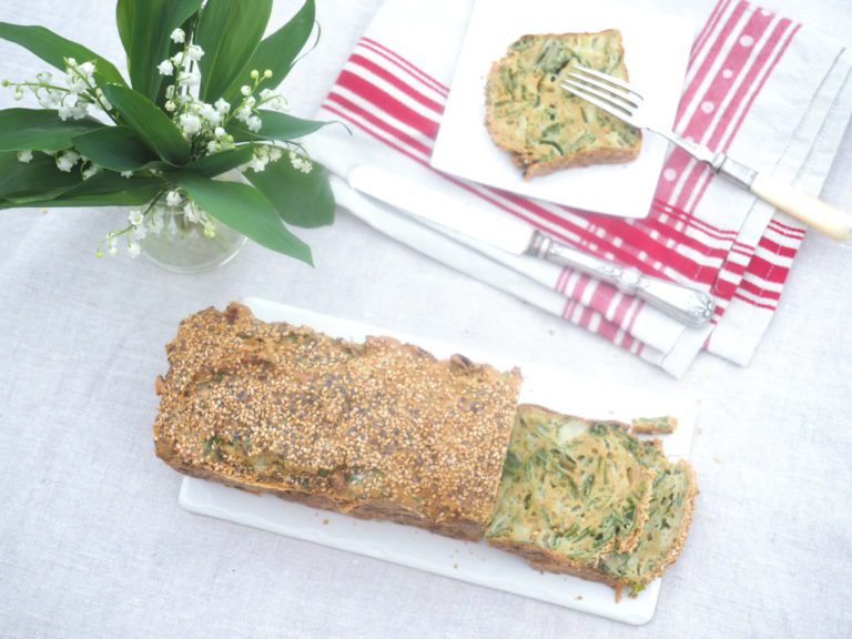 cake aux oignons nouveaux