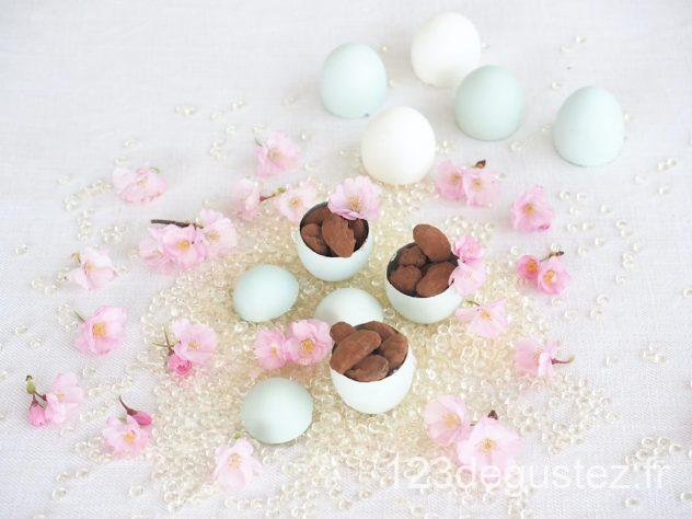 fèves de cacao au chocolat