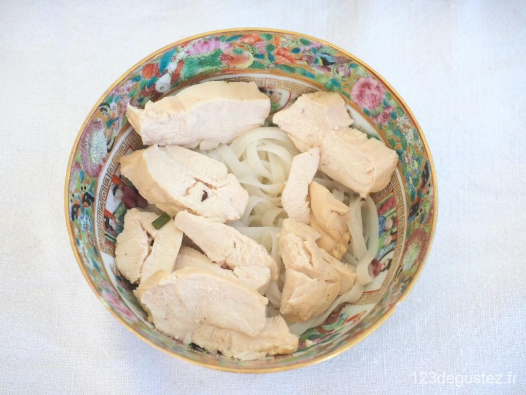 soupe au poulet et shiitake