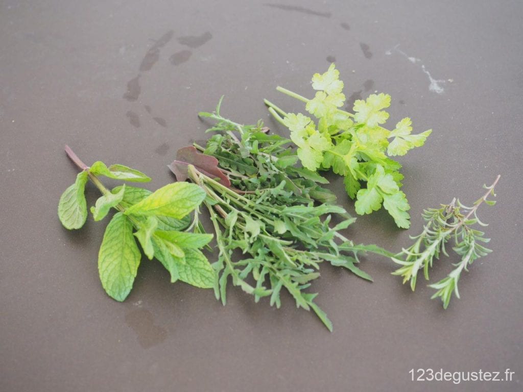 blinis orties et herbes