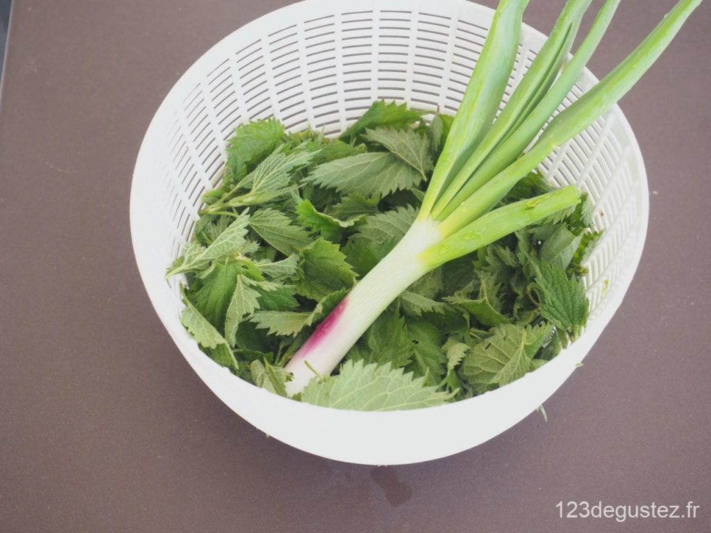 blinis orties et herbes