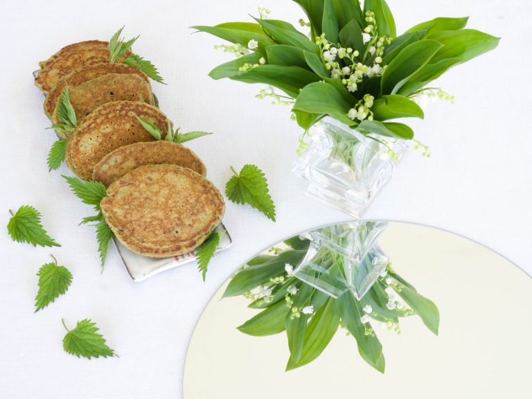 blinis orties et herbes