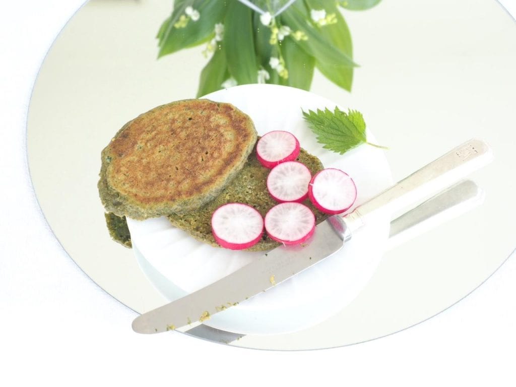 blinis orties et herbes
