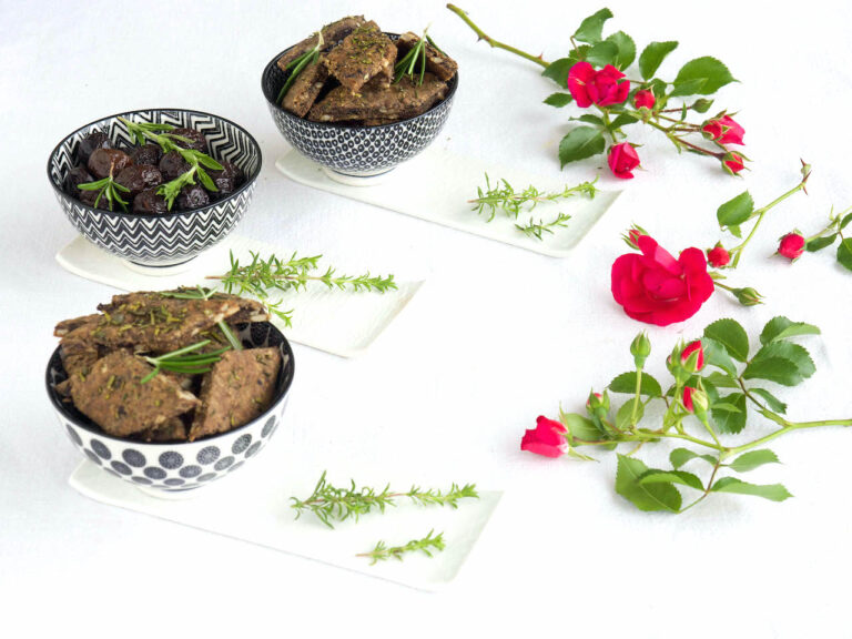 crackers au sarrasin et olives