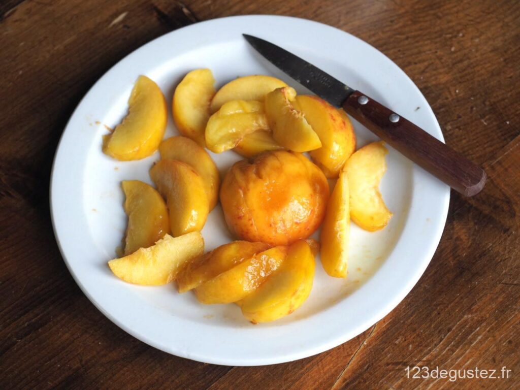 gateau aux peches