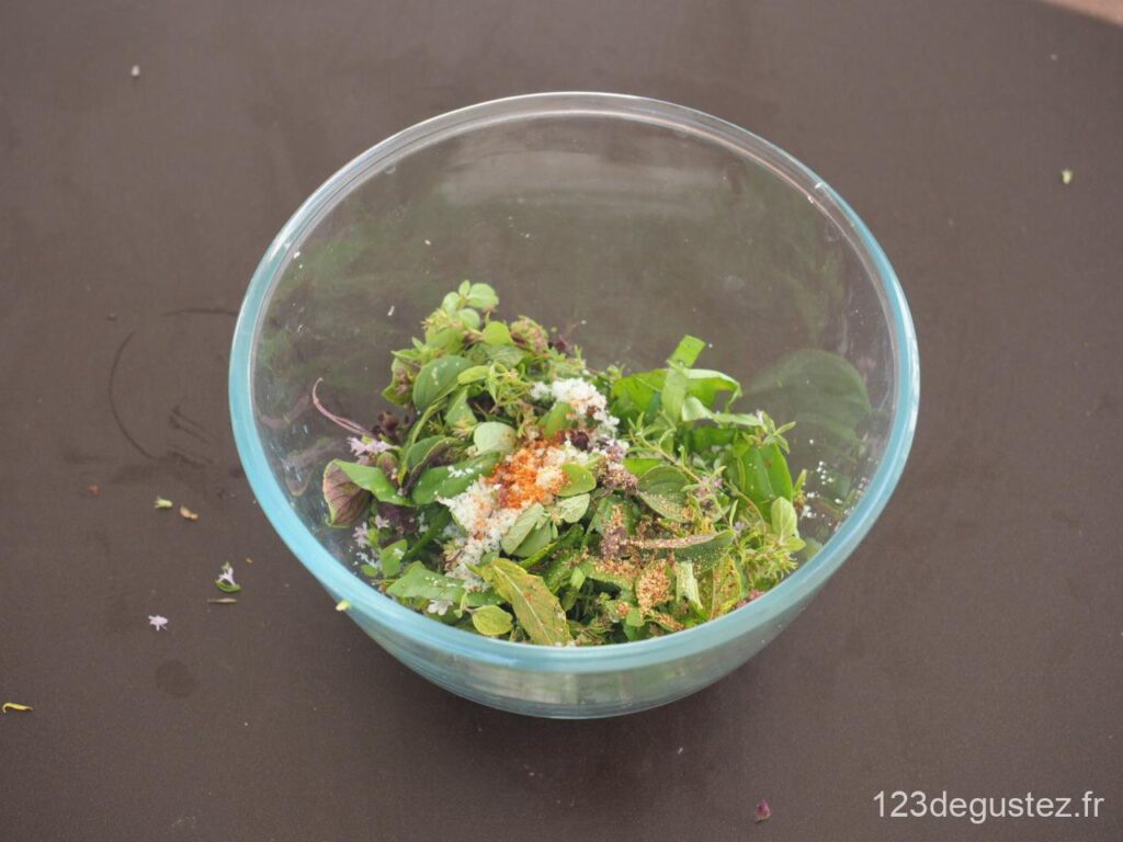 légumes d'été aux aromatiques