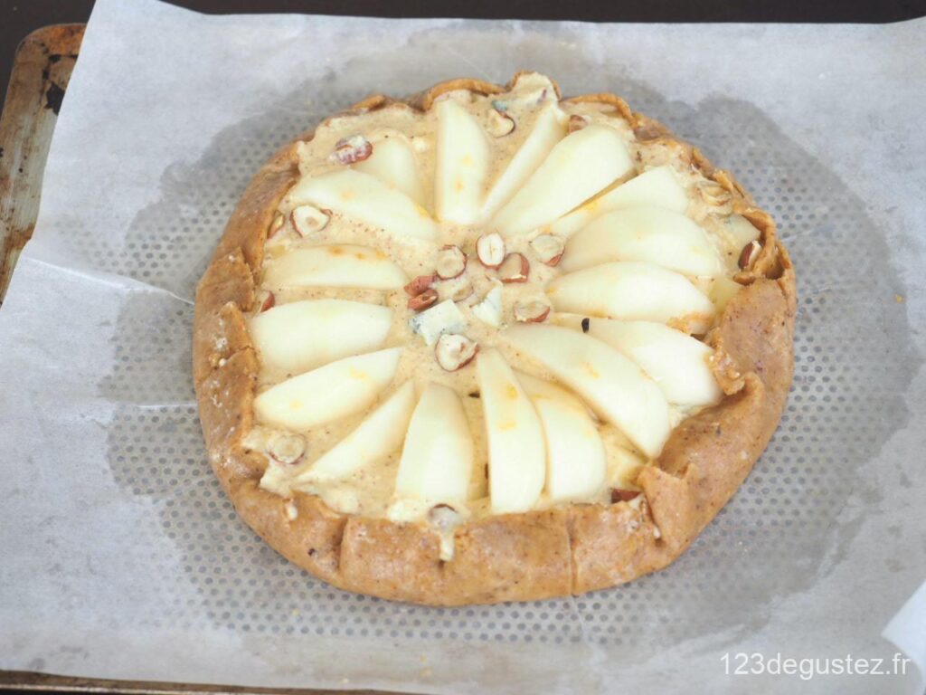 tarte salée noisette poire