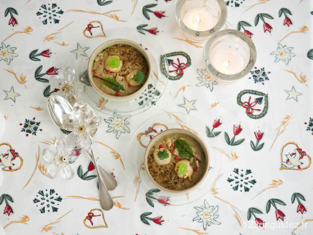 velouté de châtaignes aux cèpes