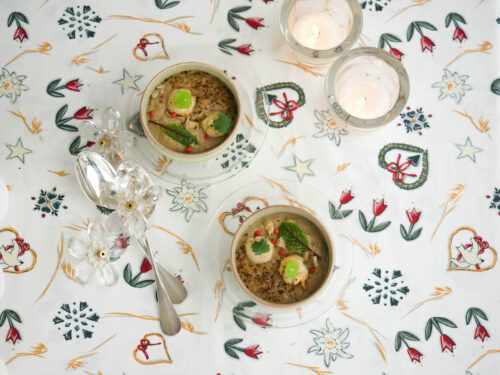 velouté de châtaignes aux cèpes