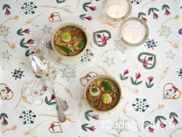 velouté de châtaignes aux cèpes