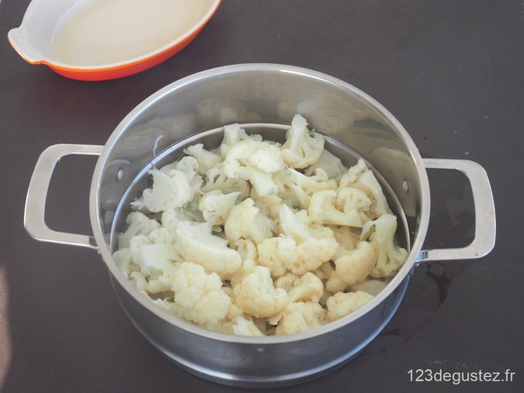 gratin de chou fleur à la raclette