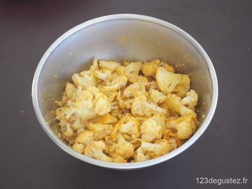 gratin de chou fleur aux épices