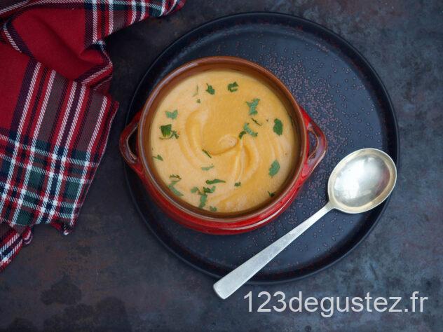 soupe de légumes racine