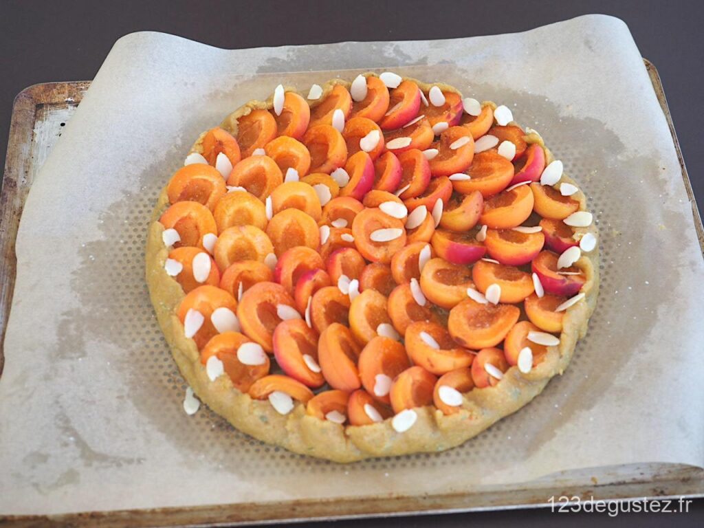 tarte abricot amande sans lactose