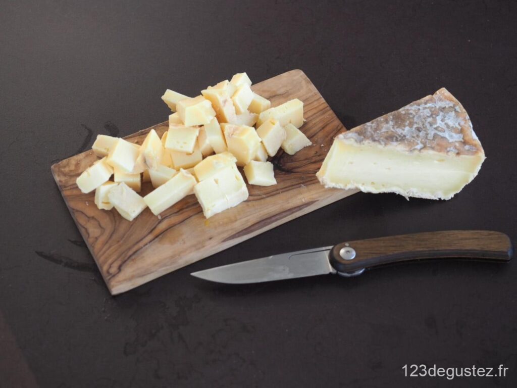 flan de courge aux cèpes et à le tomme