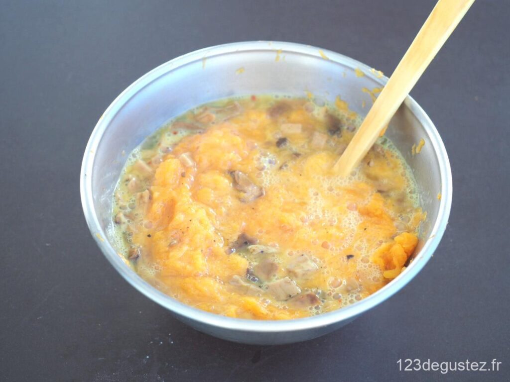 flan de courge aux cèpes