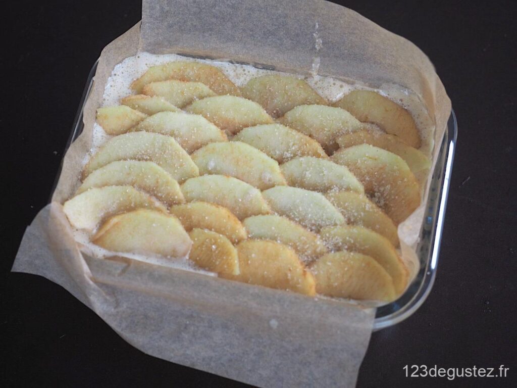 gateau noix et pomme