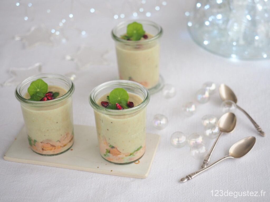 crème d'endives à la truite