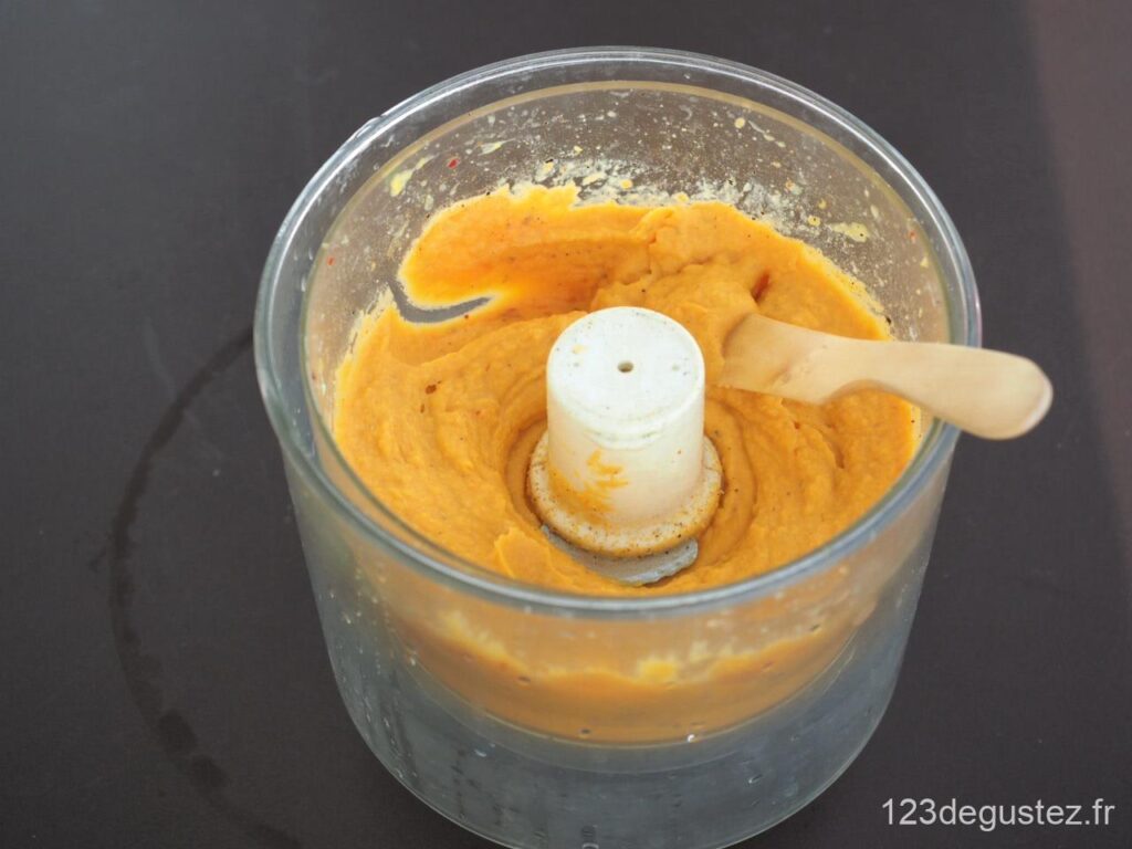 tartinade de patate douce à l'orange