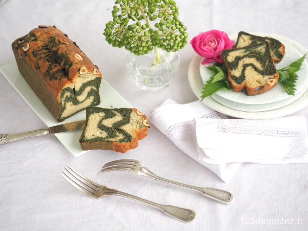 cake marbré aux orties