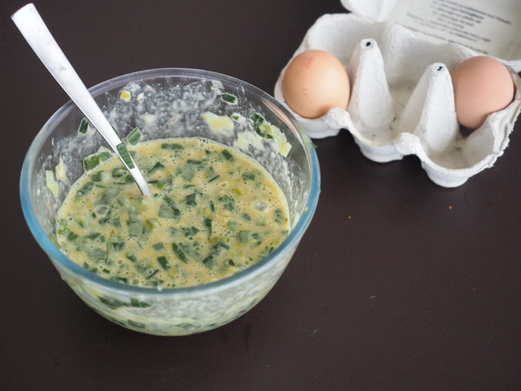 galettes aux oignons nouveaux