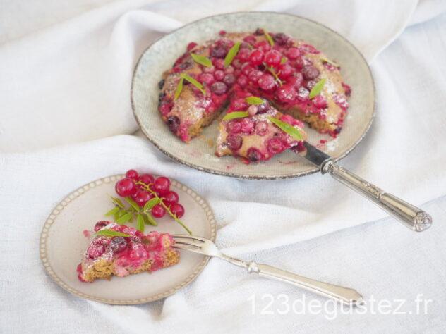 gâteau cookie aux fruits rouges