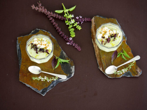 gaspacho concombre basilic