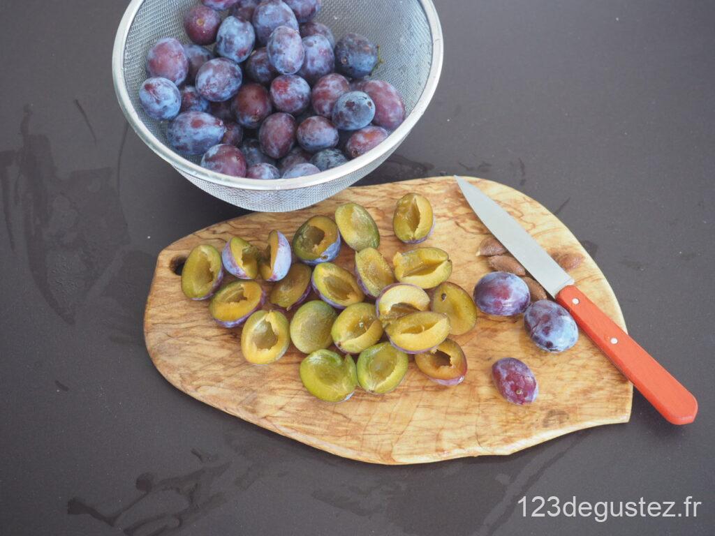 crumble sarrasin noisette aux quetsches