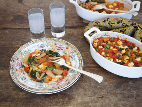 blettes façon saganaki