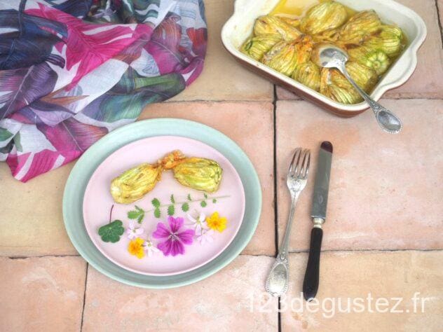 fleurs de courgette farcies au saumon